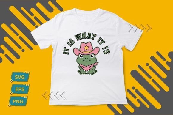 Download Cute Cartoon Cowboy Frog Graphic T-Shirt - Frog graphic Collection