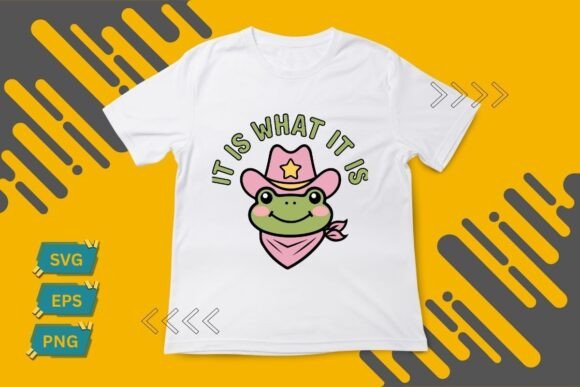 Download Cute Cartoon Cowboy Frog Graphic T-Shirt - Frog graphic Collection