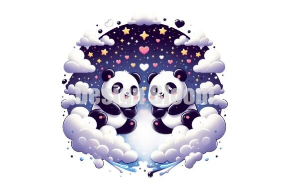 Download Lovely Panda Graphics for Valentine - Panda graphics Collection