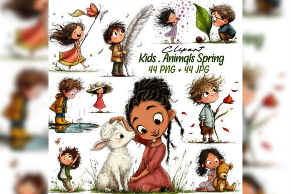 Download Whimsical Kids Nature Clipart Set - Nature clipart Collection