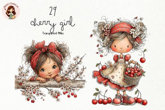 Download Cherry Girl PNG Clipart Set - Cherry girl Collection